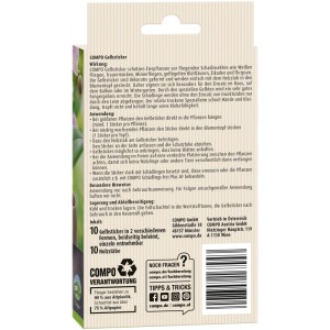 Compo BIO Gelbsticker 10er-Packung zur Schädlingsbekämpfung an Zierpflanzen.