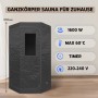 Sanotechnik Dampfsauna Tragbar 90 cm x 90 x 190 cm Schwarz_7