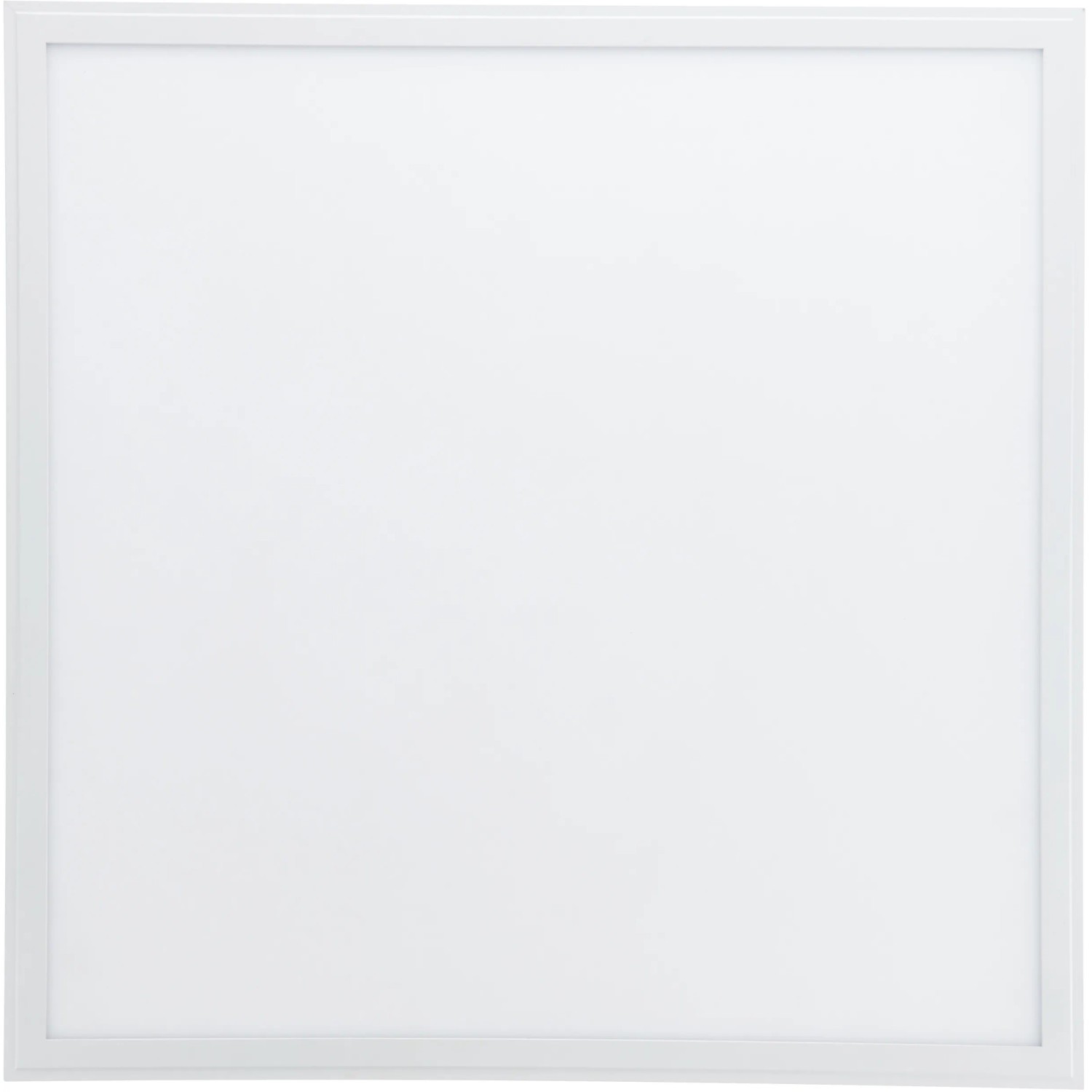 Weißes, quadratisches LED-Deckenaufbau-Paneel Allie, 60x60 cm. Moderne LED-Panel Leuchte für Innenräume.