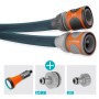 Gardena Liano™ Xtreme 10m Gartenschlauch-Set mit Brause und Hahnverbindern.