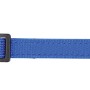 Blaues Trixie Katzenhalsband aus Nylon mit Adresslasche und Glöckchen.