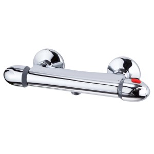 Eisl VITAL Thermostat-Duscharmatur in Chrom, Aufputz-Thermostat für Dusche.