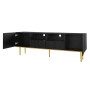 okwish TV Schrank mit Gold Füßen und Gold Rand für Wohnzimmer 165x36x55cm Schwarz_9