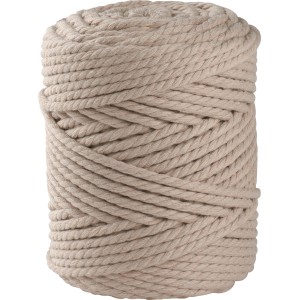 Makramee Rope 5 mm 500 g gedreht Taupe