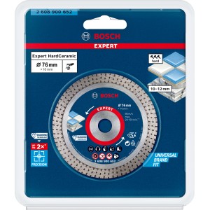 Bosch Expert Diamanttrennscheibe Hard Keramik, Ø 76mm, für Winkelschleifer Zubehör.