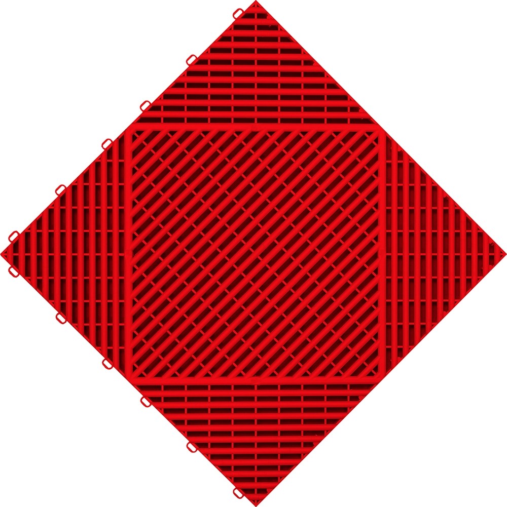 Florco Kunststoff-Klickfliese classic, rot 40x40 cm, 6 Stk/VPE kaufen ...