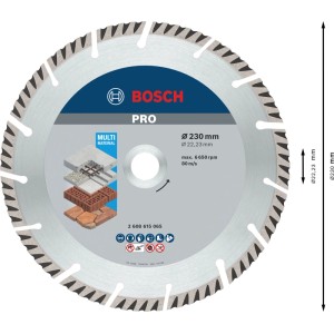 Bosch Diamant-Trennscheibe 230 mm x 22/23 mm Standard für Universal