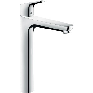Hansgrohe Focus 230 Waschtischarmatur mit Zugstange, Chrom, für Waschbecken im Bad.