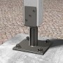Fischer Injektionsmörtel FIS AB 300 T-CL für Dübelbefestigung mit Ankerplatte und Gewindestange.