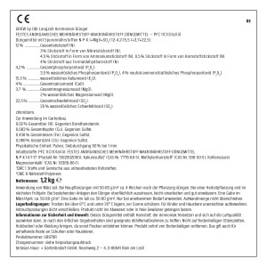 Detailansicht der Inhaltsangabe von GROW by OBI Langzeit Hortensien-Dünger, 1,2 kg.