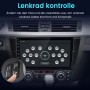 Junsun 9 Zoll Autoradio im BMW E90 mit Lenkradsteuerung. Zeigt Bedienung für Komfort & Sicherheit.