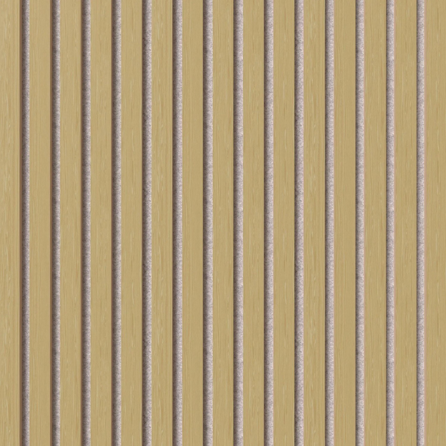 Akustikpaneel in Eiche Natur mit grauem Akustikfilz für Wandverkleidung, 119,8 cm.