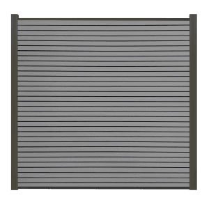 Elephant Zaunbretter Stella Line, 6er-Pack, Schilf-Anthrazit, WPC Sichtschutzzaun