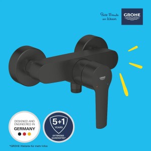 Grohe QuickFix Duschbatterie Start, Einhandmischer in Schwarz für die Dusche.