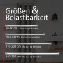 Bomoe Neptun Duschstangen in verschiedenen Größen und Belastbarkeiten.