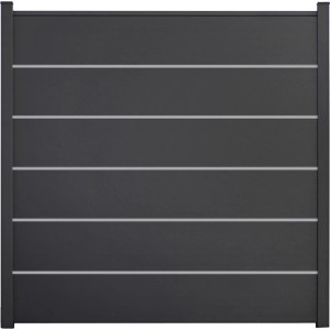 GroJa Steckzaun Premium Basicline 180 cm x 180 cm Anthrazit