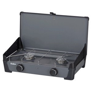 Enders Campingkocher Bondy 2Z mit zwei Brennern und Deckel, ideal für Camping & Outdoor.