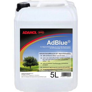 Adamol 1896 AdBlue 5 l Kanister für Dieselmotoren mit SCR-Katalysator.