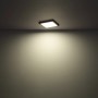 Quadratische, weiße LED-Deckenleuchte Lasse von Globo, 217x217x17 mm.