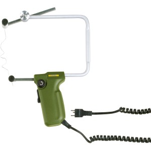 Proxxon Thermocut 12/E Heißdraht-Schneidegerät für Styropor, mit Bügel und Griff.