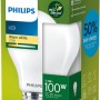 Philips LED-Lampe E27, Glühlampenform, 7,3W, 1535lm, matt. Energieeffizientes Leuchtmittel.