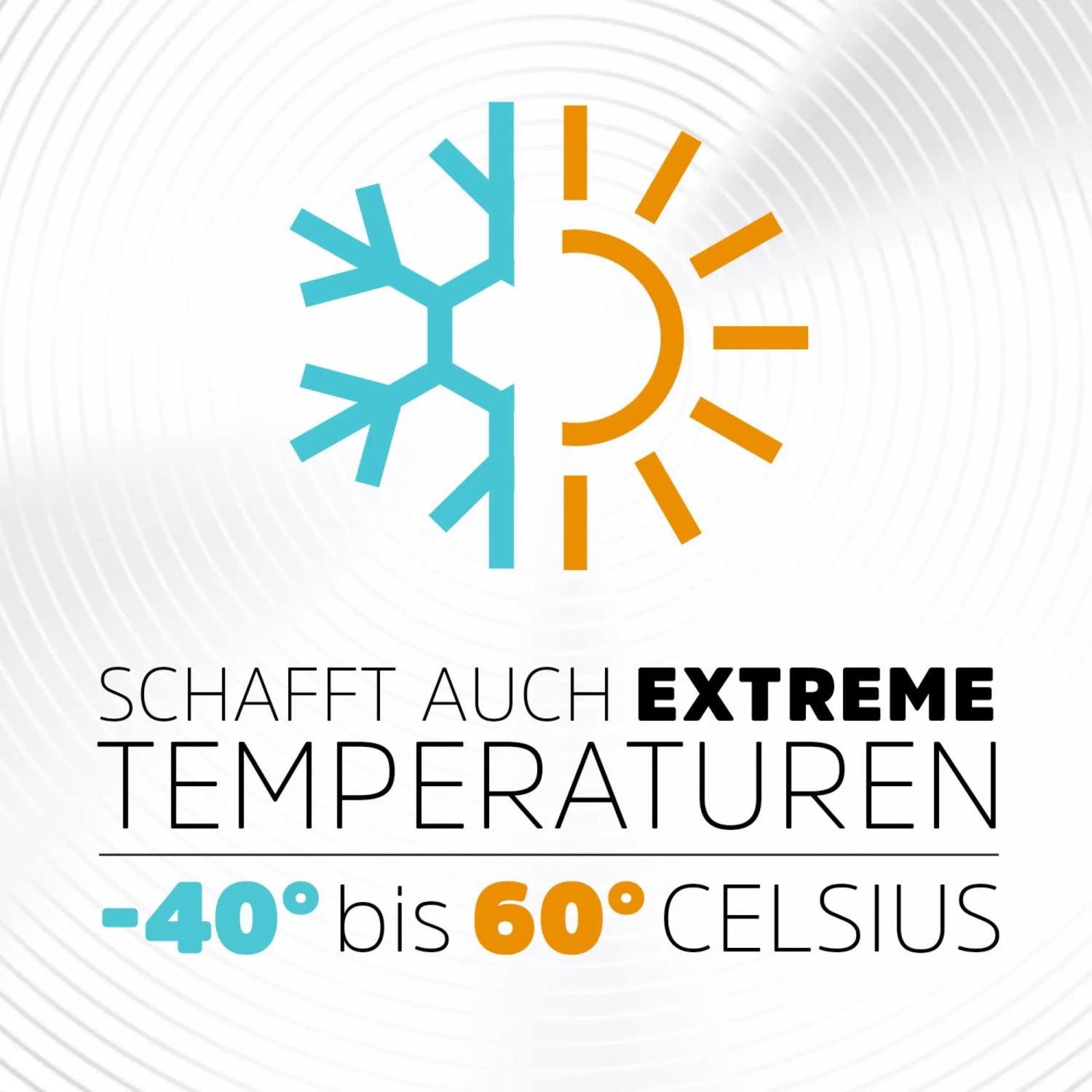 Symbol für Temperaturbeständigkeit der Energizer CR2 Lithium Fotobatterie.