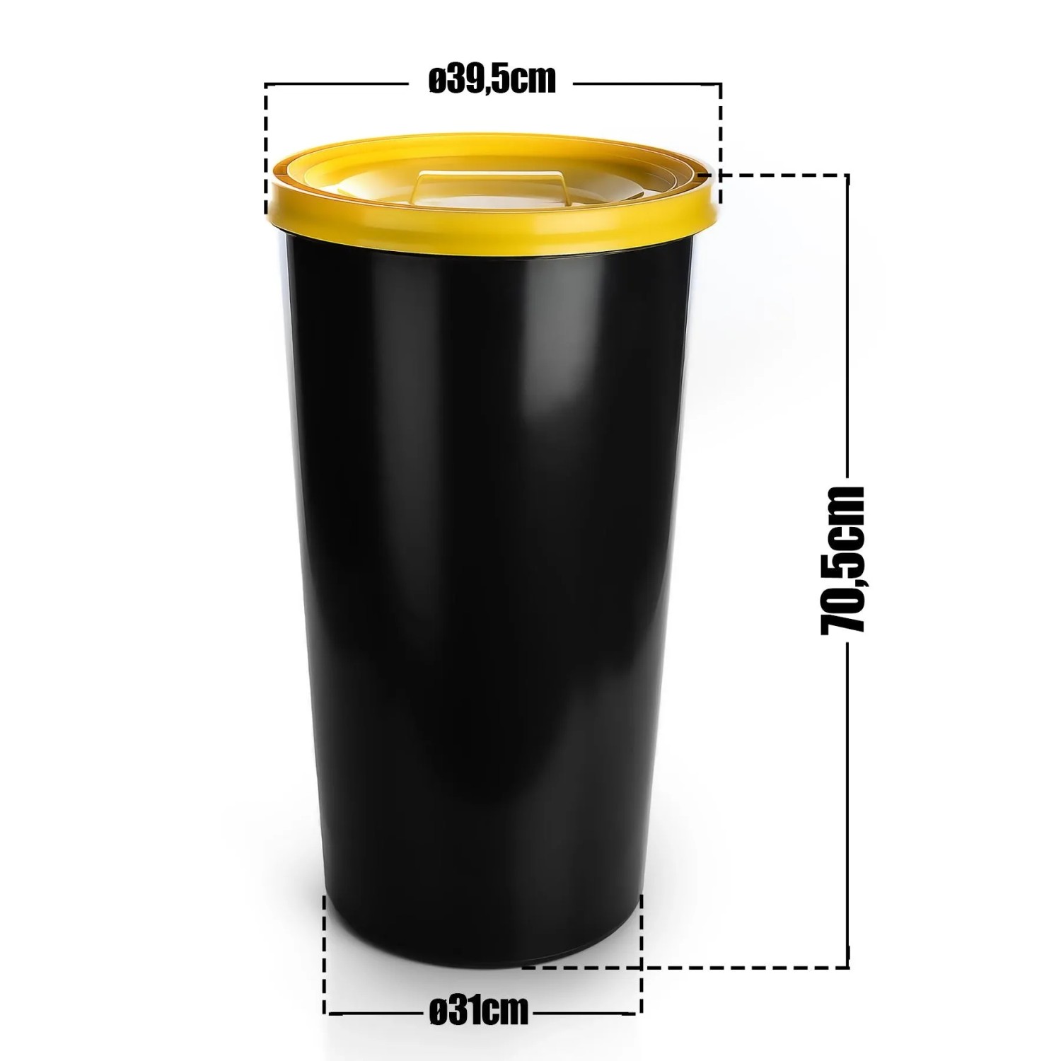 BigDean Wetterfeste Universaltonne 60L Mit Luftdicht Verschließbarem Deckel In Gelb Auch Als Mülleimer Futtertonne Oder Mülltonne Geeignet Innen kaufen bei OBI