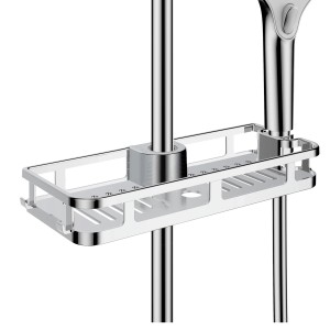 Wenko Duschablage Liberta Chrom 28,5 cm x 4 cm x 11,5 cm Silber Glänzend