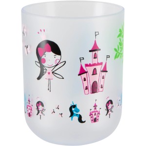 Spirella Zahnputzbecher Fairy für Kinder mit Märchenmotiven wie Feen und Schlössern.