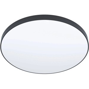 Runde LED Deckenleuchte Zubieta-A von Eglo, schwarz-weiß, 36W. Moderne Lampe für Wohnräume.