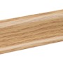 Sockelleiste FU018L Eiche Dekor, 18,5x38,5x2400 mm, MDF-Leiste mit Clip-System und Kabelkanal.