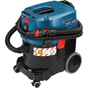 Bosch Professional GAS 35 L SFC+ Industriestaubsauger mit Schlauch, blau-schwarz. Nass- und Trockensauger.