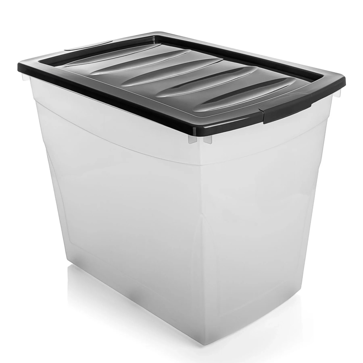 BigDean 3x 80 L Aufbewahrungsbox Mit Deckel Und Rollen Groß Budget Line Plastikbox Mit Deckel XXL kaufen bei OBI