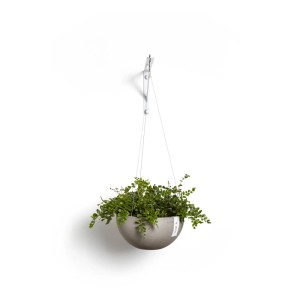 Ecopots Pflanztopf Brussels Hängend Braungrau 26,5 cm x 13 cm