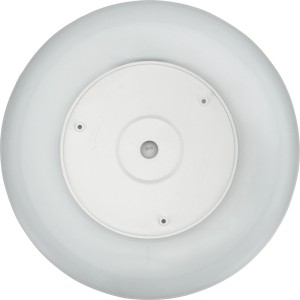 Weiße E2 Elektro Aufbau-LED-Panel Twice² Deckenleuchte, Ø 30cm, für helle, warmweiße Beleuchtung.