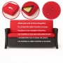 Rotes Hollywoodschaukel Kissen Setgarden, 160x50cm, abnehmbarer Bezug, wasserabweisend.