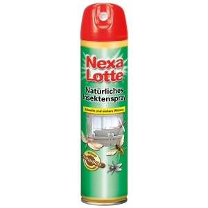 Nexa Lotte Insektenspray, 400ml Dose mit natürlichem Pyrethrum gegen Ungeziefer.