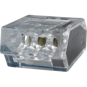 Steckklemme, transparent, für Draht Ø 1-2,5mm, 20er Set Verbindungsklemmen.