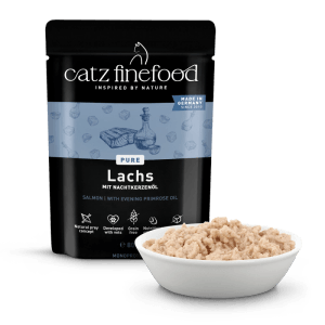 Catz Finefood Purrrr No.105 Lachs, 80g Katzen-Nassfutter mit Lachs in Schale.