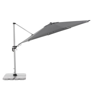 Doppler Ampelschirm Active, Ø 372 cm, anthrazit, mit Dreh- und Neigungsfunktion.