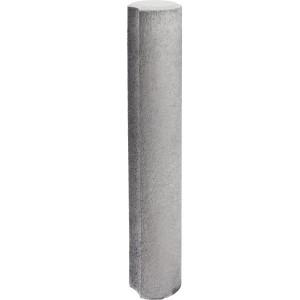 Premac Palisade rund, grau, Ø 11 cm, 60 cm hoch, aus Beton für Beeteinfassung, Rasenkante, Gartengestaltung.
