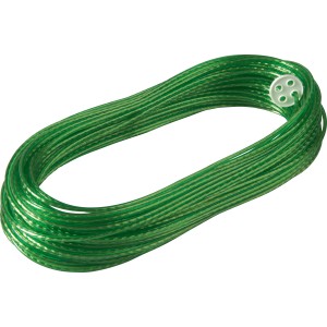 Grüne Wäscheleine mit Stahleinlage, 30m lang, für Wäscheständer geeignet.