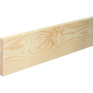 Rohe, astreine Fichte/Kiefer Flachleiste (13x96x2400mm) für Bastelarbeiten.