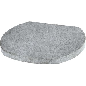 Topplatte aus Granit für Kaminofen Slimline, grau gesprenkelt.