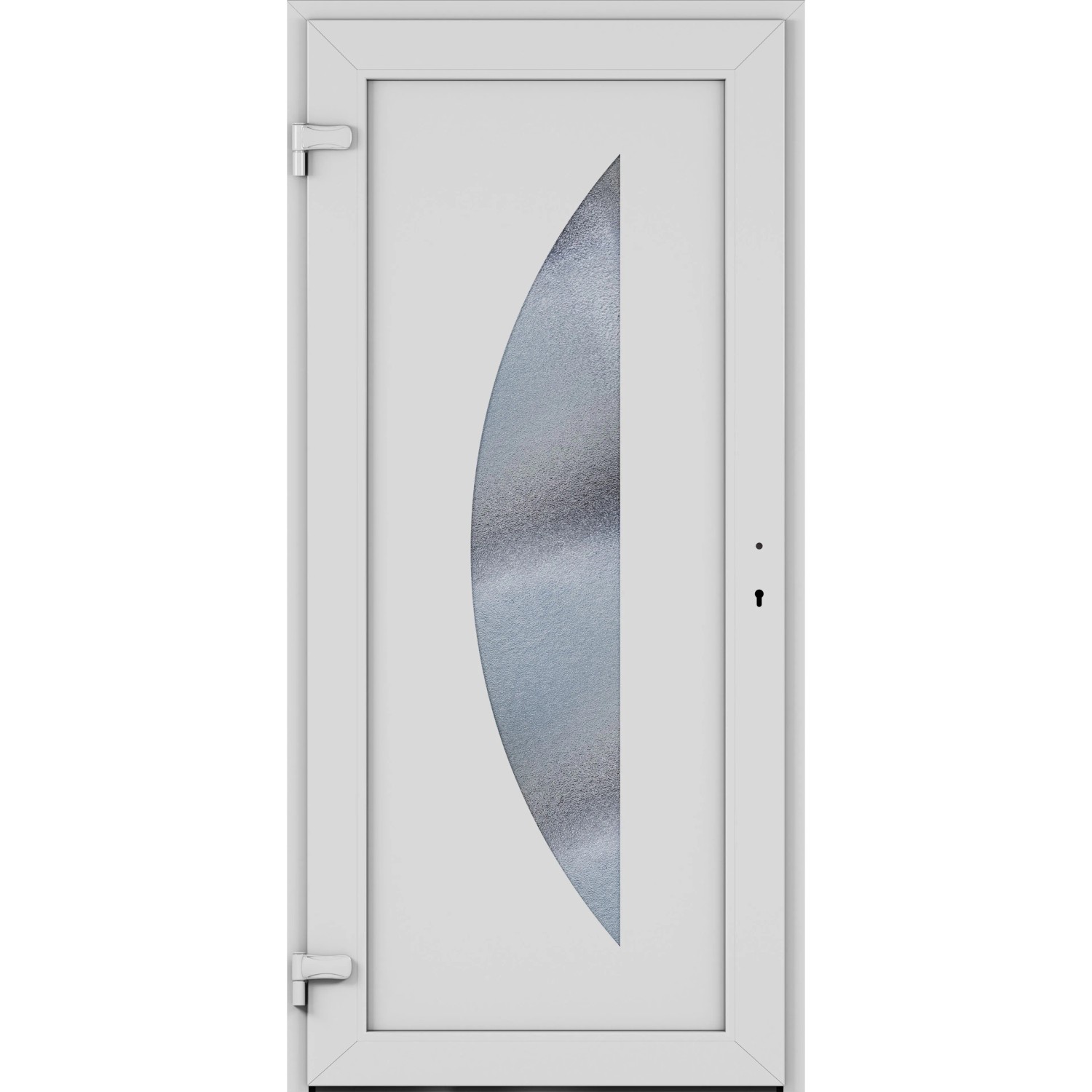 Roro Haustür OKE 1104 Kunststoff Weiß-Anthrazit 100 cm x 200 cm DIN L_2