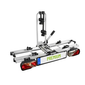 Eufab Premium Fahrradträger, faltbar für 2 Fahrräder, zur Montage auf der Anhängerkupplung.
