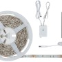 SimpLED Strip Set 10m RGB: LED-Streifen auf Rollen, Fernbedienung und Netzteil.
