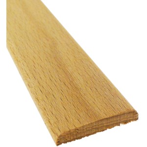 Tapetenleiste aus Buche, 30 mm x 5 mm, 1000 mm Länge, für Wand- und Deckengestaltung.