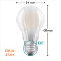Osram E27 LED Leuchtmittel in Glühlampenform, 6,5W, warmweißes Licht.
