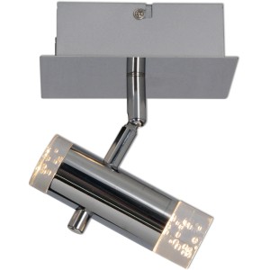 Näve LED-Spot Garda, 1-flammig, Chrom, mit klarem Acryl und warmweißem Licht.